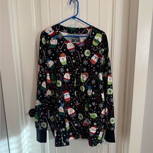 Uniform Advantage Holiday Scrub Jacket - Size 4X BNTW